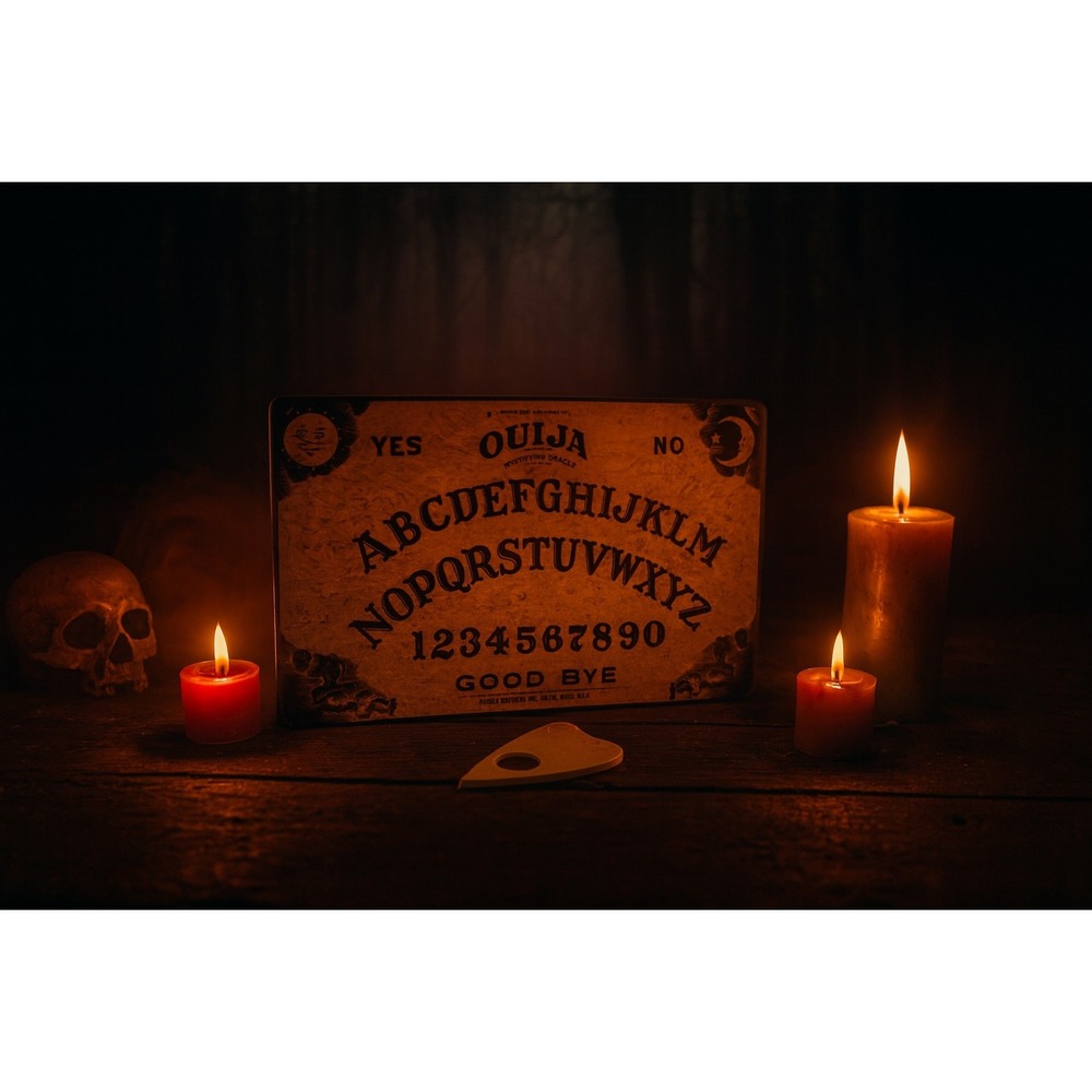 Vintage 60s Fuld Ouija Mystifying‎ Oracle Talking Board Spirit Planchette W Pin